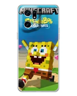 Чохол для OPPO Find X5 Pro з картинкою «Губка Боб Minecraft» Чохол для OPPO Find X5 Pro з картинкою «Губка Боб Minecraft»