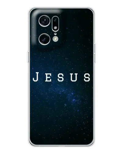 Чехол для OPPO Find X5 Pro с картинкой «Звездное небо Jesus» Чехол для OPPO Find X5 Pro с картинкой «Звездное небо Jesus»
