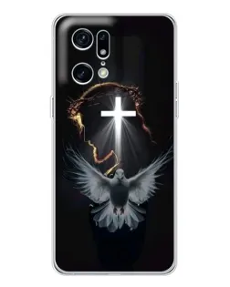Чехол для OPPO Find X5 Pro с картинкой «Голубь и Свет»