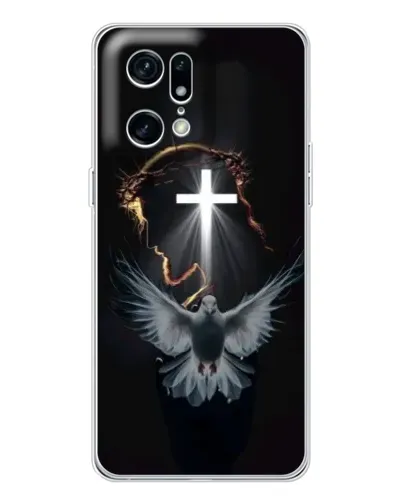 Чехол для OPPO Find X5 Pro с картинкой «Голубь и Свет» Чехол для OPPO Find X5 Pro с картинкой «Голубь и Свет»
