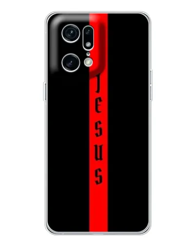 Чехол для OPPO Find X5 Pro с картинкой «Красная линия веры» Чехол для OPPO Find X5 Pro с картинкой «Красная линия веры»