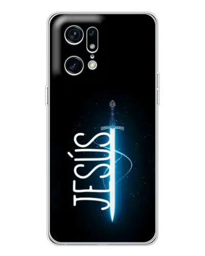 Чехол для OPPO Find X5 Pro с картинкой «Меч Духа Jesus» Чехол для OPPO Find X5 Pro с картинкой «Меч Духа Jesus»