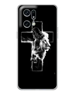 Чохол для OPPO Find X5 Pro з картинкою «Сяючий хрест Jesus»