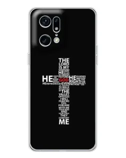 Чохол для OPPO Find X5 Pro з картинкою «Текстовий хрест»