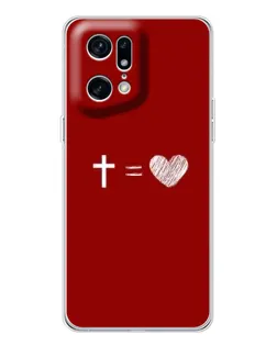 Чохол для OPPO Find X5 Pro з картинкою «Рівняння любові»
