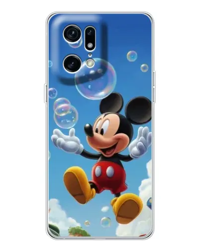 Чехол для OPPO Find X5 Pro с картинкой «Mickey и мыльные пузыри»