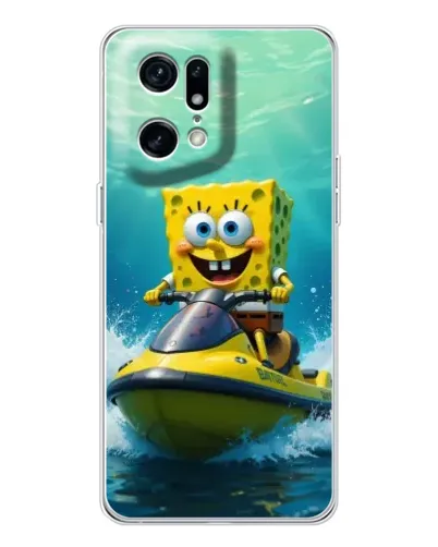 Чехол для OPPO Find X5 Pro с картинкой «Спанч Боб на гидроцикле» Чехол для OPPO Find X5 Pro с картинкой «Спанч Боб на гидроцикле»