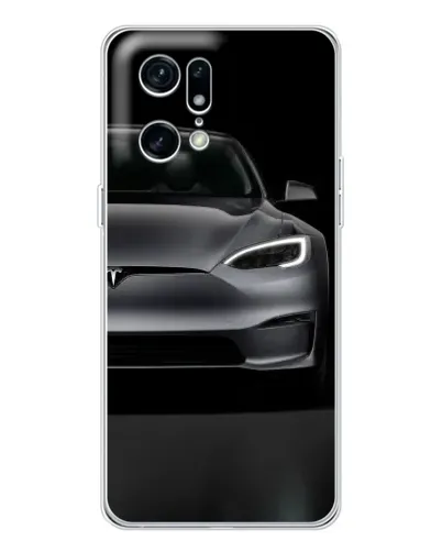 Чехол для OPPO Find X5 Pro с картинкой «Tesla Model S Look»