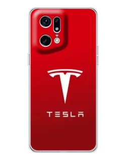 Чехол для OPPO Find X5 Pro с картинкой «Tesla Red Classic»