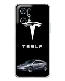 Чехол для OPPO Find X5 Pro с картинкой «Tesla Model Y»