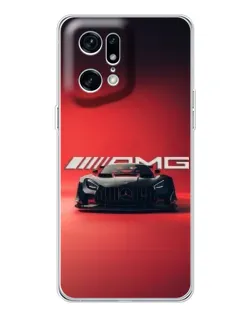 Чехол для OPPO Find X5 Pro с картинкой «Mercedes AMG — красная линия»
