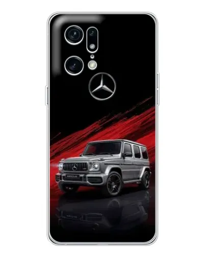 Чехол для OPPO Find X5 Pro с картинкой «Mercedes G-Class красный»