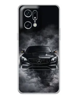 Чехол для OPPO Find X5 Pro с картинкой «Mercedes в дыму»