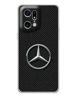 Чехол для OPPO Find X5 Pro с картинкой «Карбоновый Mercedes стиль»