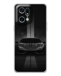 Чехол для OPPO Find X5 Pro с картинкой «Lamborghini симметрия дорог»