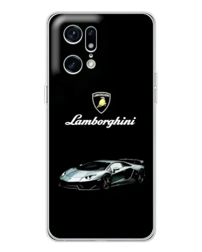 Чехол для OPPO Find X5 Pro с картинкой «Логотип Lamborghini классика»