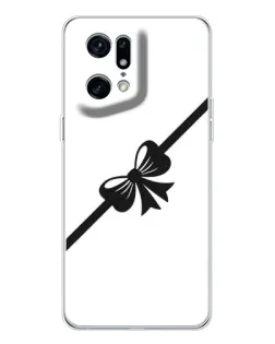 Чехол для OPPO Find X5 Pro с картинкой «Диагональный бант»