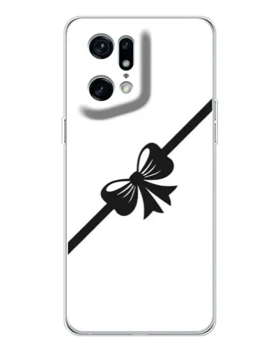 Чехол для OPPO Find X5 Pro с картинкой «Диагональный бант»