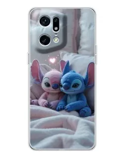 Чехол для OPPO Find X5 Pro с картинкой «Плюшевые Стич Ангел» Чехол для OPPO Find X5 Pro с картинкой «Плюшевые Стич Ангел»