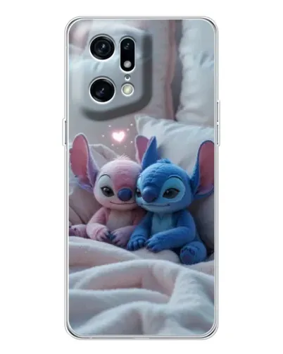 Чехол для OPPO Find X5 Pro с картинкой «Плюшевые Стич Ангел» Чехол для OPPO Find X5 Pro с картинкой «Плюшевые Стич Ангел»