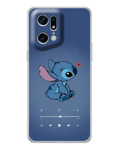 Чехол для OPPO Find X5 Pro с картинкой «Музыкальный Stitch» Чехол для OPPO Find X5 Pro с картинкой «Музыкальный Stitch»