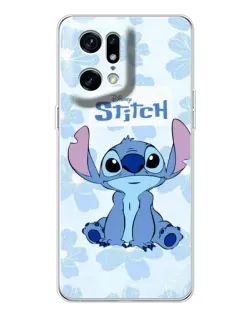 Чехол для OPPO Find X5 Pro с картинкой «Stitch среди цветов» Чехол для OPPO Find X5 Pro с картинкой «Stitch среди цветов»