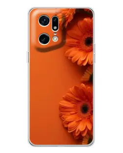 Чохол для OPPO Find X5 Pro з картинкою «Помаранчеві гербери»