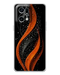 Чехол для OPPO Find X5 Pro с картинкой «Огненная звездная волна»