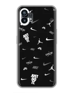 Чехол для OPPO Find X9 Pro с картинкой «Nike Black Pattern»