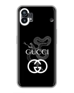 Чехол для OPPO Find X9 Pro с картинкой «Gucci — серебряная змея»