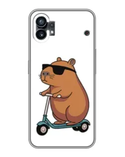 Чехол для OPPO Find X9 Pro с картинкой «Капибара на самокате»