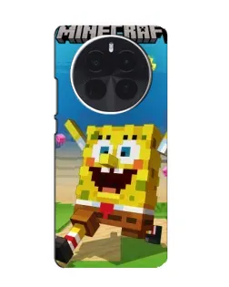 Чехол для OPPO Find X9 Ultra с картинкой «Губка Боб Minecraft»