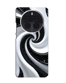 Чохол для OPPO Find X9 Ultra з картинкою «Чорно-біла спіраль»