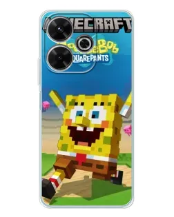 Чехол для OPPO K13 Turbo Pro с картинкой «Губка Боб Minecraft»
