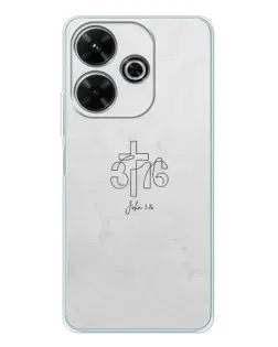 Чехол для OPPO K13 Turbo Pro с картинкой «Иоанна 3:16 Крест» Чехол для OPPO K13 Turbo Pro с картинкой «Иоанна 3:16 Крест»