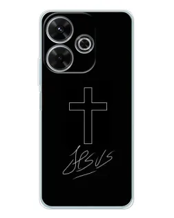 Чехол для OPPO K13 Turbo Pro с картинкой «Графический крест Jesus»