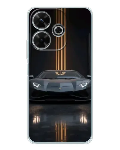 Чехол для OPPO K13 Turbo Pro с картинкой «Lamborghini золотые линии»