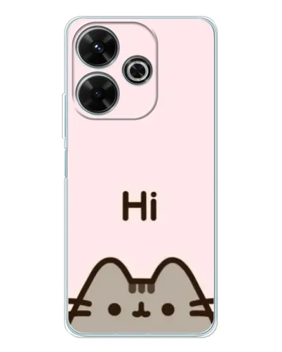 Чехол для OPPO K13 Turbo Pro с картинкой «Пушин говорит Hi»