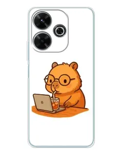 Чехол для OPPO K13 Turbo Pro с картинкой «Капибара с ноутбуком» Чехол для OPPO K13 Turbo Pro с картинкой «Капибара с ноутбуком»