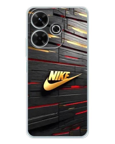 Чехол для OPPO K13 Turbo с картинкой «Золотой Nike на металле»