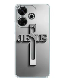 Чехол для OPPO K13 Turbo с картинкой «Металлический крест Jesus» Чехол для OPPO K13 Turbo с картинкой «Металлический крест Jesus»