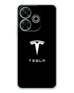 Чехол для OPPO K13 Turbo с картинкой «Tesla White Logo» Чехол для OPPO K13 Turbo с картинкой «Tesla White Logo»