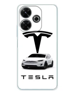 Чехол для OPPO K13 Turbo с картинкой «Tesla White Style» Чехол для OPPO K13 Turbo с картинкой «Tesla White Style»