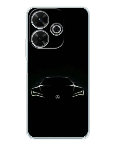 Чехол для OPPO K13 Turbo с картинкой «Mercedes — силуэт авто» Чехол для OPPO K13 Turbo с картинкой «Mercedes — силуэт авто»
