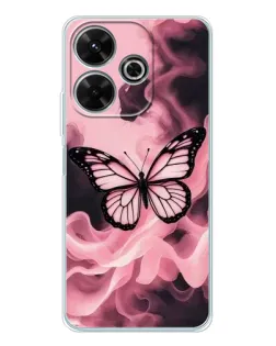 Чохол для OPPO K13 Turbo з картинкою «Метелик у диму»