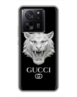 Чехол для OPPO K13s с картинкой «Gucci — серебряный лев»
