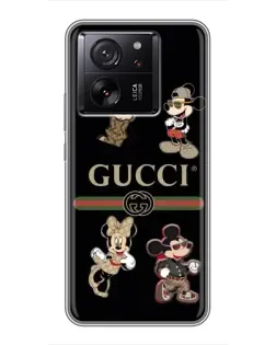 Чехол для OPPO K13s с картинкой «Gucci — герои Disney и монограмма»