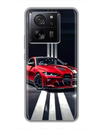 Чехол для OPPO K13s с картинкой «Красная BMW на дороге»