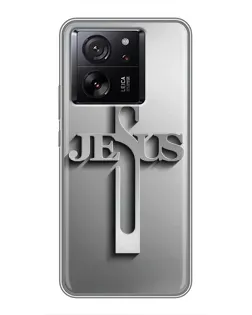 Чехол для OPPO K13s с картинкой «Металлический крест Jesus»