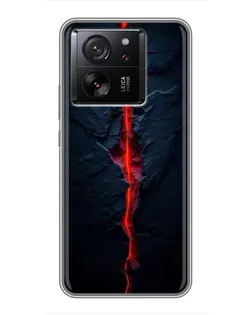 Чехол для OPPO K13s с картинкой «Kрасная лавовая трещина»